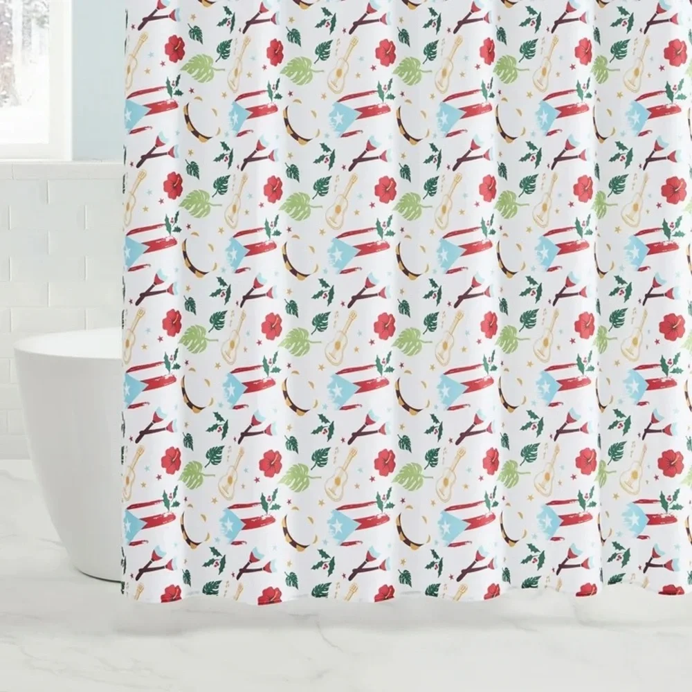Christmas in Puerto Rico Shower Curtain